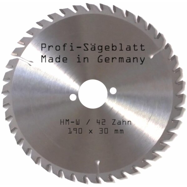 HM - Sägeblatt 190x30mm 42W