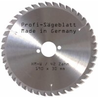 HM - Sägeblatt 190x30mm 42W
