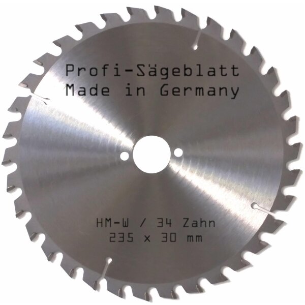 HM - Sägeblatt 235x30mm 34W