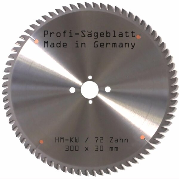 HM - Sägeblatt 300x30mm 72KW