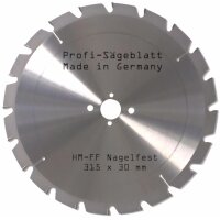 HM - Sägeblatt 315 x 30 mm 20FF
