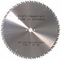 HM - LWZ-Wechselzahn Sägeblatt 450 x 30 mm mit...
