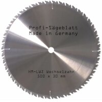 HM - Sägeblatt 500 x 30 mm 44LWZ