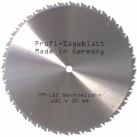 HM - Sägeblatt 600 x 30 mm 36LWZ