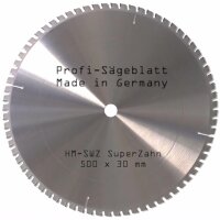 HM - Sägeblatt 500 x 30 mm 72SWZ