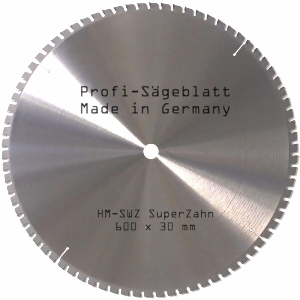 HM - Sägeblatt 600 x 30 mm 78SWZ