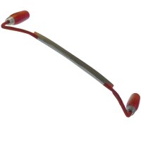 Zugmesser gebogen 240 cm inkl. 2 hochwertige lackierte Holzgriffe für das Zieheisen