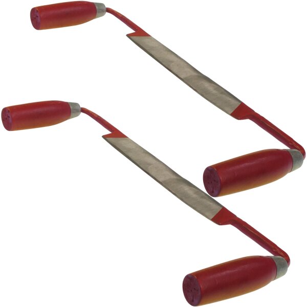 2 X Zugemesser gerade für Holzarbeiten Zugeisen Ziehmesser Zieheisen