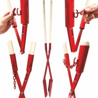 Erdlochausheber 15-32 cm Gr.2 Handbagger Erdlochschaufel Doppelspaten mit Stiele