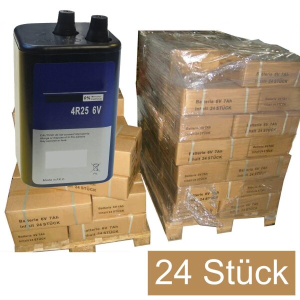 24x Blockbatterie 6V/7Ah