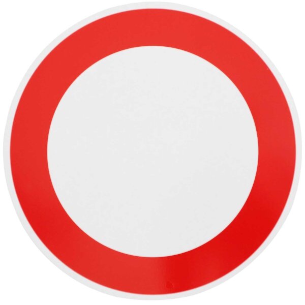 Original Verkehrszeichen Nr. 250 " Verbot f. Fahrz. Aller Art "