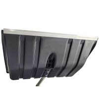 Grosse Schneeschaufel mit ergonomischen Alu-Stiel Schneeschieber 46 x 140 cm
