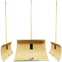 Holz-Schneeschieber mit Hartholzstiel und Patentbefestigung