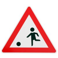 Original Verkehrszeichen Nr. 101  " mit KIND-BALL-Symbol "