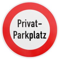 Verkehrszeichen Nr. 250 " mit Text: Privat-Parkplatz "