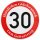 ORIGINAL Verkehrszeichen Nr. 274-30 " 30km/h " mit Geburtstagstext
