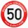 ORIGINAL Verkehrszeichen Nr. 274-50 " 50km/h " mit Geburtstagstext