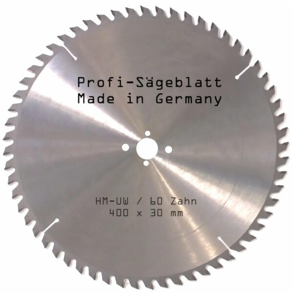 HM-Sägeblatt 400x30mm 60UW Universell Wechselzahn Kreissägeblatt Hartmetall