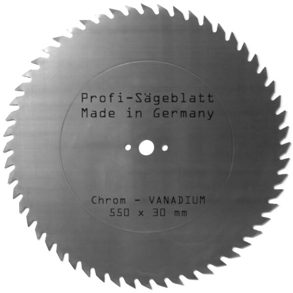 CV-Sägeblatt 550 x30 mm 56CV Chrom Vanadium Kreissägeblatt Säge Blatt Krom