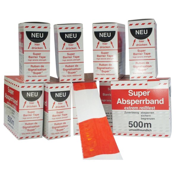 8 Rol. Absperrband * SUPER * 500m