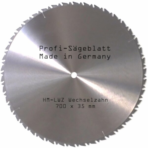 HM-Sägeblatt 700 x*35*mm LWZ 42Z Kreissägeblatt Wechselzahn Hartmetall Sägeblatt