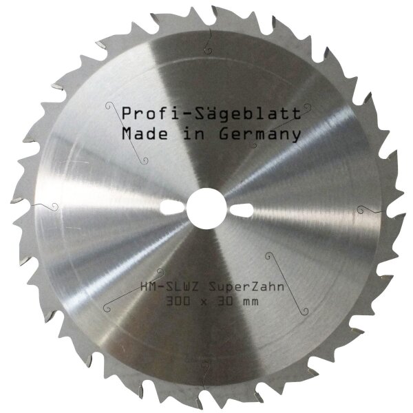 HM-Sägeblatt 300x30mm Z= 20 SUPER-LWZ Hartmetall Kreissägeblatt Wechselzahn Bau