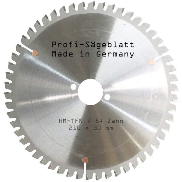 HM-Sägeblatt 210x30mm Z= 54 TFN NEGATIV