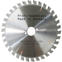 HM-Sägeblatt 210x30mm Z= 34 SWZ