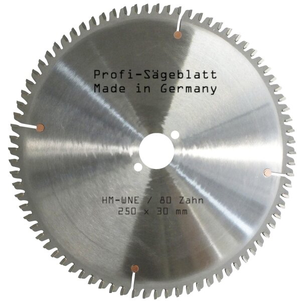 HM-Sägeblatt 250x30mm Z= 80 W NEGATIV