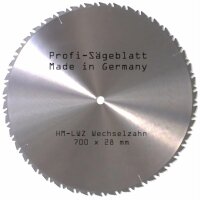 Sägeblatt LWZ 700x30/*28* mm MIT Reduzierring...