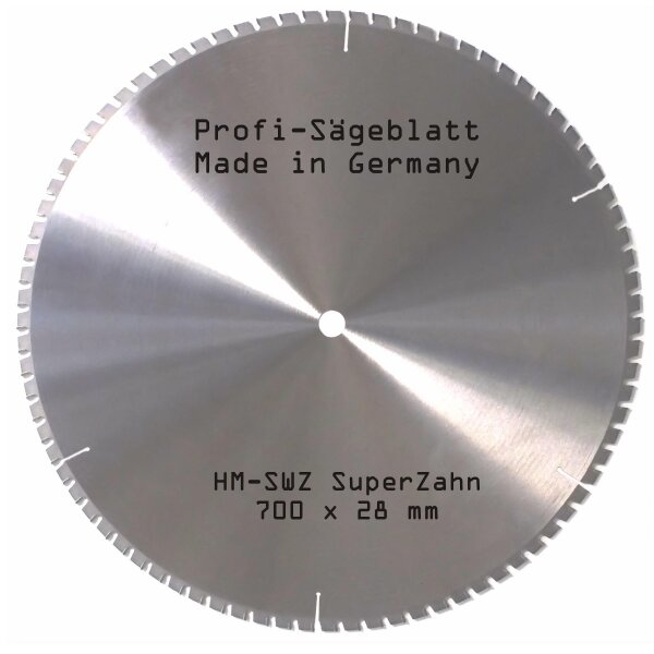 Sägeblatt SWZ 700x30/*28* mm MIT Reduzierring 30/28mm Wechselzahn Kreissägeblatt
