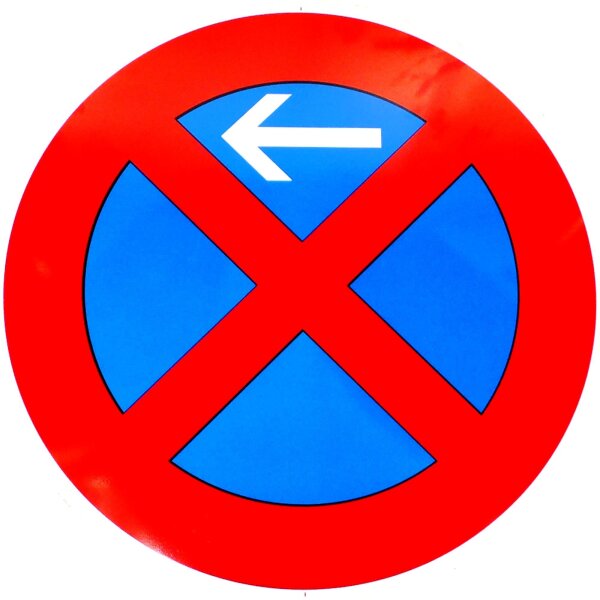 Verk.-Zeichen Nr. 283-10 600 mm, RAL Gtez. "Halteverbot (rechts)"