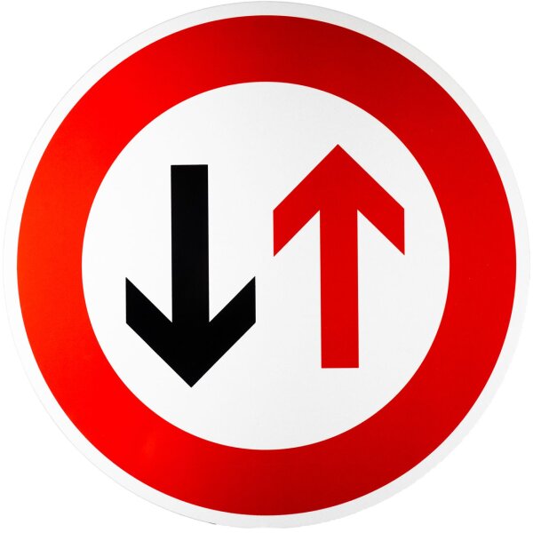 ORIGINAL Verkehrszeichen Nr 208 Vorrang des Gegenverkehrs RA1 Strassenschild