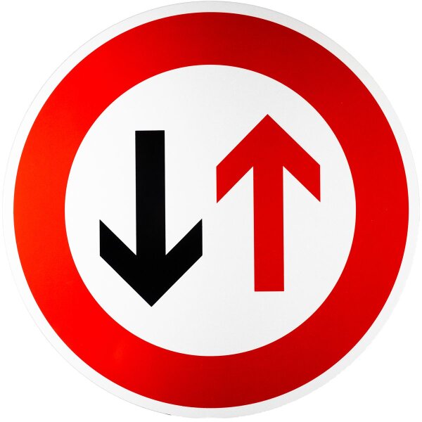 ORIGINAL Verkehrszeichen Nr 208 " Vorrang des Gegenverkehrs " RA1 Strassenschild