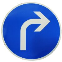 ORIGINAL Verkehrszeichen 209-20 Fahrtrichtung rechts Schild 60 cm Strassenschild