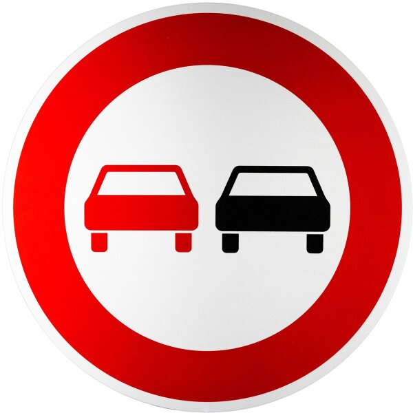 ORIGINAL Verkehrszeichen 276 Überholverbot für Kraftfahrzeuge aller Art 600 mm