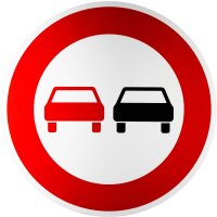 ORIGINAL Verkehrszeichen 276 Überholverbot für Kraftfahrzeuge aller Art 600 mm