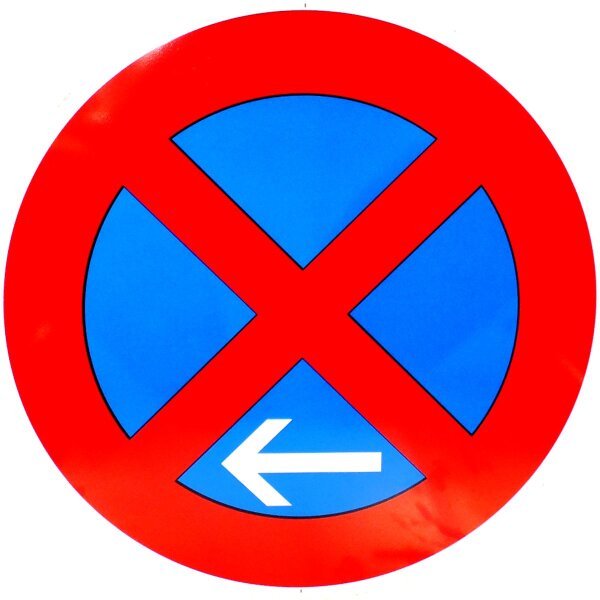 ORIGINAL Verkehrszeichen Nr 283-11 Halteverbot Ende links Verkehrsschild Schild