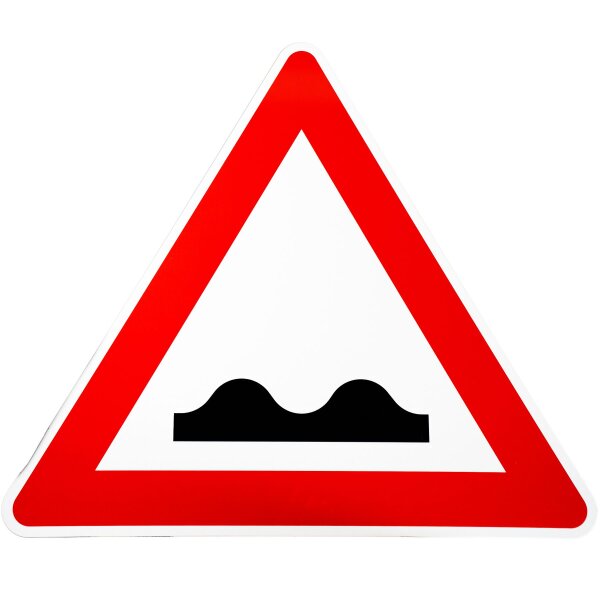 ORIGINAL Verkehrszeichen Nr 112 " Unebene Fahrbahn " RA1 Strassenschild Schild