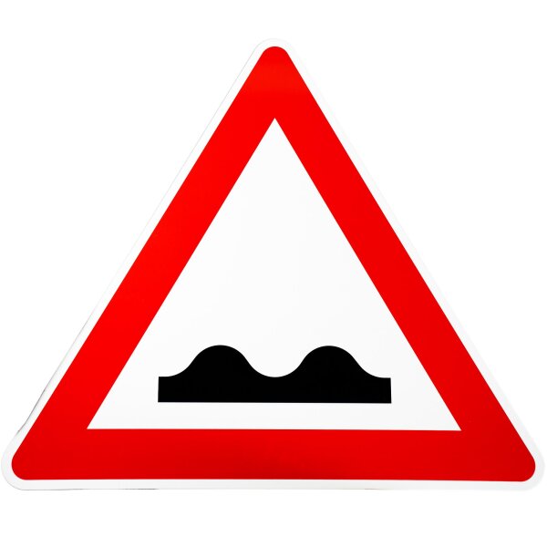 ORIGINAL Verkehrszeichen Nr 112 " Unebene Fahrbahn " RA1 Strassenschild 900 mm