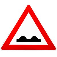 ORIGINAL Verkehrszeichen Nr 112 " Unebene Fahrbahn " RA1 Strassenschild 900 mm