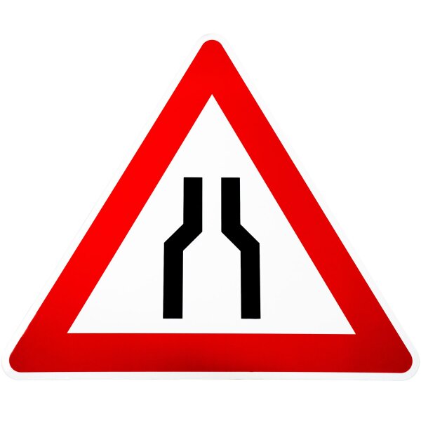 ORIGINAL Verkehrszeichen Nr 120 " Verengte Fahrbahn " RA1 Strassenschild Schild