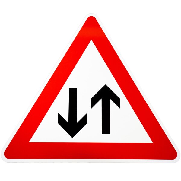 ORIGINAL Verkehrszeichen Nr 125 " Gegenverkehr " RA1 Schild Strassenschild