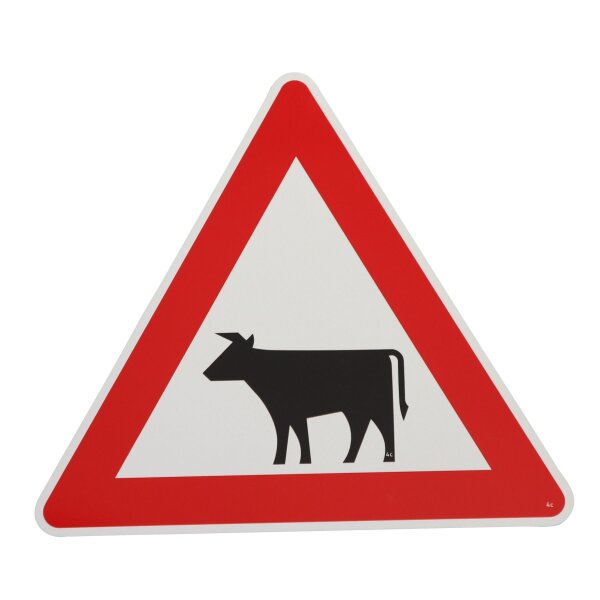 ORIGINAL Verkehrszeichen 101 - 12 " Viehtrieb " 900 Strassen-schild rechts RA1