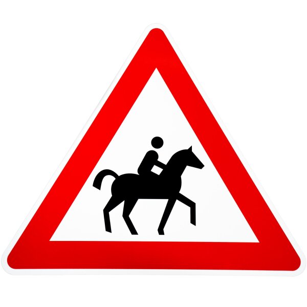 ORIGINAL Verkehrszeichen Nr. 101-23 REITER 900 mm Strassen-schild Pferd links