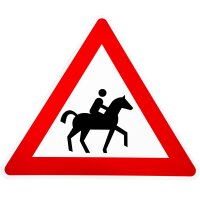 ORIGINAL Verkehrszeichen Nr. 101-23 REITER 900 mm Strassen-schild Pferd links