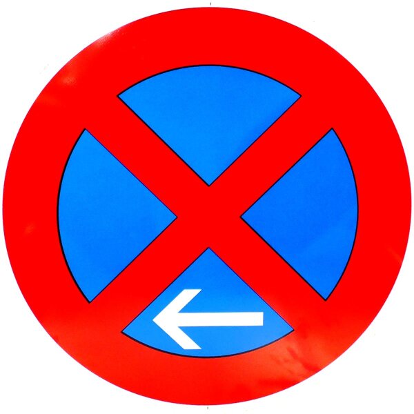 ORIGINAL Verkehrszeichen Nr 283-11 RAL-Gütez. "Halteverbot Ende links" 600 mm