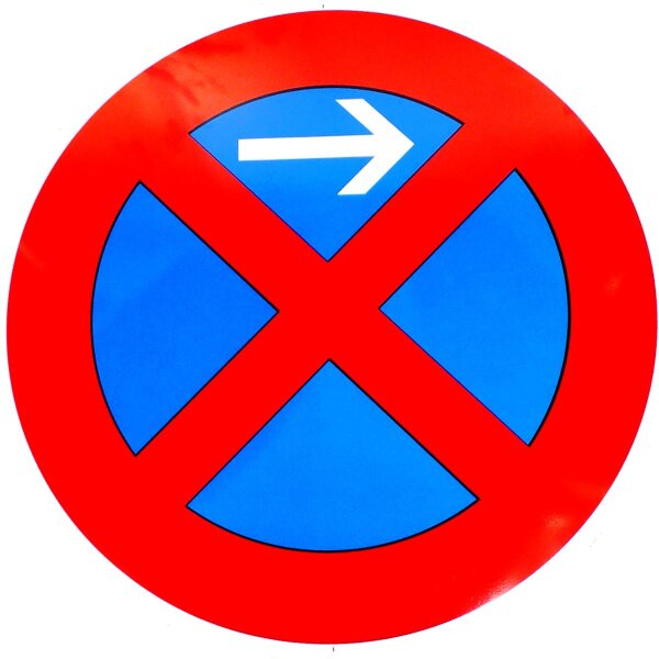 ORIGINAL Verkehrszeichen 283-21 "Absolutes Halteverbot Anfang Links "  600 mm