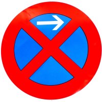 ORIGINAL Verkehrszeichen 283-21 "Absolutes Halteverbot Anfang Links "  600 mm