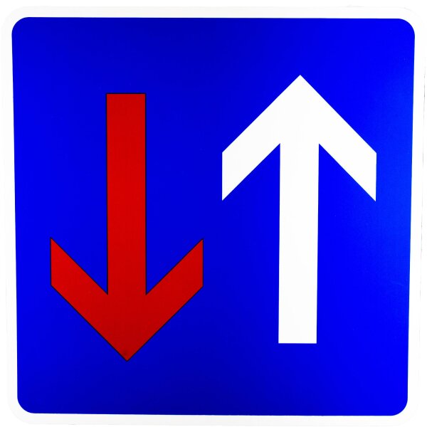 ORIGINAL Verkehrszeichen Nr 308 " Vorrang Gegenverkehr " RA1 600 x 600 mm Schild